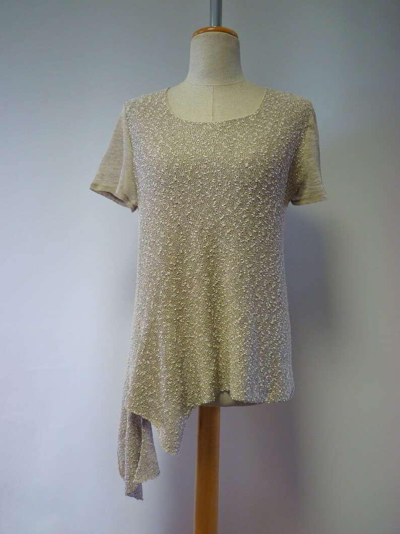 Essential beige boucle blouse M size.