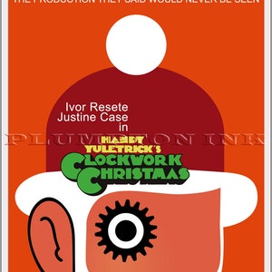 Wraptup presents "A Clockwork Christmas", a Christmas card for film fans and puzzle solvers. 12.7cm x 17.8cm