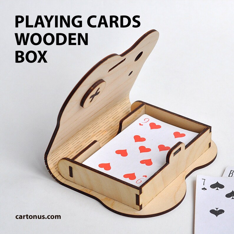 Wooden box with rotary latch. Laser cut project plan. Instant Etsy