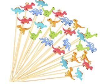 Dinosaur Charcuterie Picks-Jurassic Themed Cocktail Picks-Boys Birthday Party Charcuterie Picks-Dino Themed Party-Dinosaur Party Picks