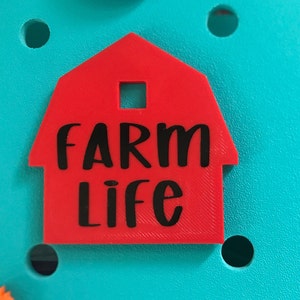 Farm Life Bogg Charm-Pig Bogg Charm-Cow Bogg Charm-Horse Bogg Charm-Chicken Bogg Charm-Rooster Bogg Charm-Sheep Bogg Bit-Farm Girl Bogg Bit Farm LIfe Red/Blk