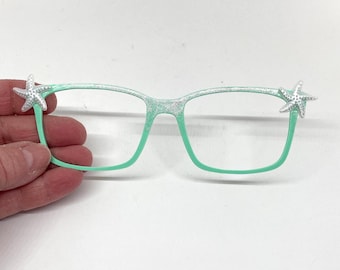 Mermaid Starfish Kirby Topper-Starfish Eyewear Topper-Glittery Kirby Topper-Beach Themed Kirby Eyewear Topper-Mermaid Kirby Eyewear Topper
