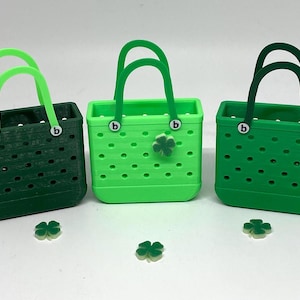 St Patrick's Day Miniature Bogg Bag-Irish Bogg Bag Replica-Bogg Bag-Bogg Bag Ornament-Unique Bogg Bag Gift-Mini Bogg Bag-3.25" Bogg Bag image 2