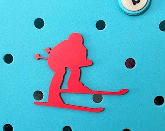 Skier Bogg Charm-Winter Sports Bogg Charm-Downhill Skier Bogg Bit