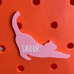Personalized Cat Bogg Bit-Cat Bogg Bit-Pet Bogg Bits-Custom Bogg Bag Charms-Cat Bogg Bag-Cat Accessories