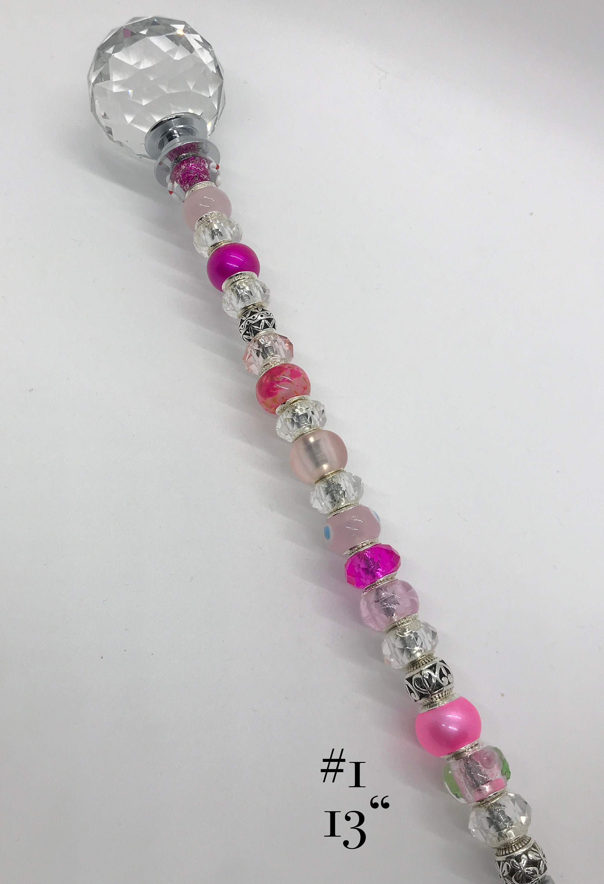 Beaded Garden Stake-Beaded Plant Stake-Fairy Garden-Gardener | Etsy