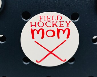 SALE-Field Hockey Mom Bogg Bit-Field Hockey Bogg Bit-Field Hockey Bogg Charm-Field Hockey Mom Bit