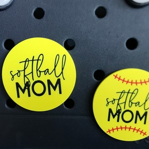 Softball Softball Mom Bogg Bit-Softball Mom Bogg Charm-Softball Bogg Bit-Sports Bogg Bag Bit-Girl Sports Bogg Bit