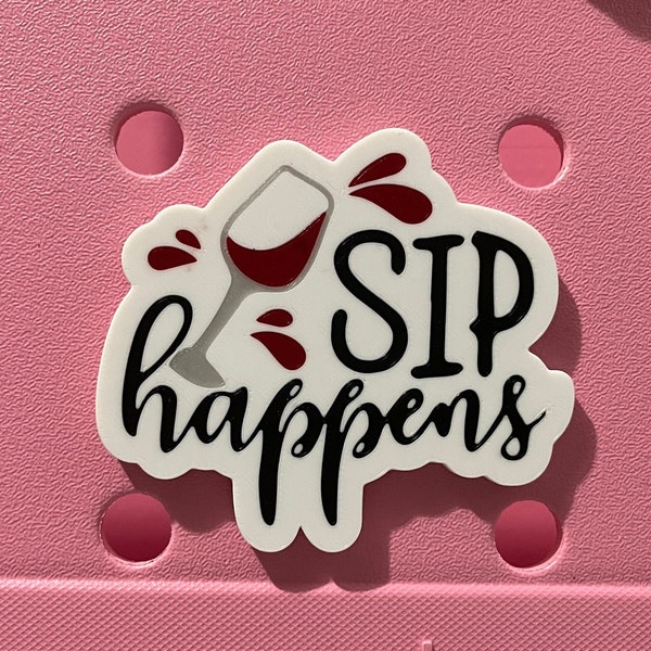 Sip Happens Bogg Bit Charm-Wine Bogg Bit Charm-Girls Night Out Bogg Bit Charm-Drinking Bogg Charm-Bachelorette Bogg Bit Charm