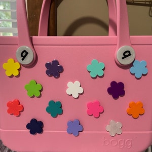 Tiny Flower Bogg Bit-Small Flower Bogg Bit-Flower Bogg Charm-Custom Bogg Bag Charms-Flower Bogg Bag-Embellished Flower Bogg Bit