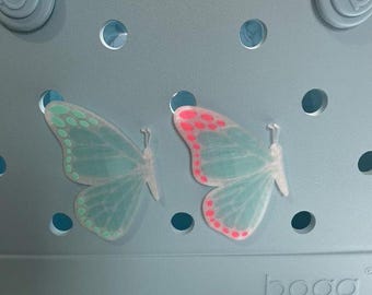 Set of 2 Butterfly Bogg Charms-Monarch Bogg Bits-Bogg Bag Bits-Butterfly Bag Charms-Butterfly Bag Charm-Custom Butterfly Bogg Charm