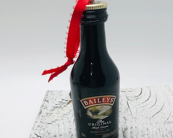 Baileys' Irish Cream Ornament-Bailey's Ornament-Boozy Christmas Gift-Baileys Christmas Ornament-Baileys Miniature-Liquor Ornament-Boozy Gift