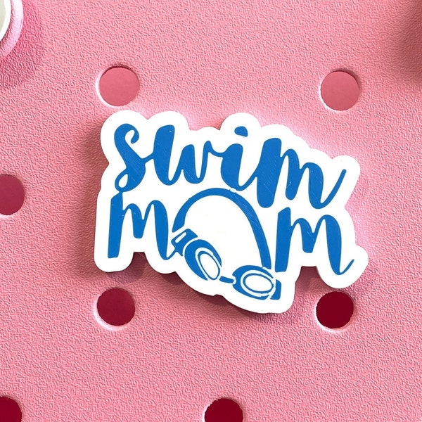 Swim Mom Bogg Charm-Swimmer Bogg Charm-Swim Bogg Charm-Diving Bogg Bit-Lifeguard Bogg Bit-Swim Team Bogg-Screw Back Bogg Bit