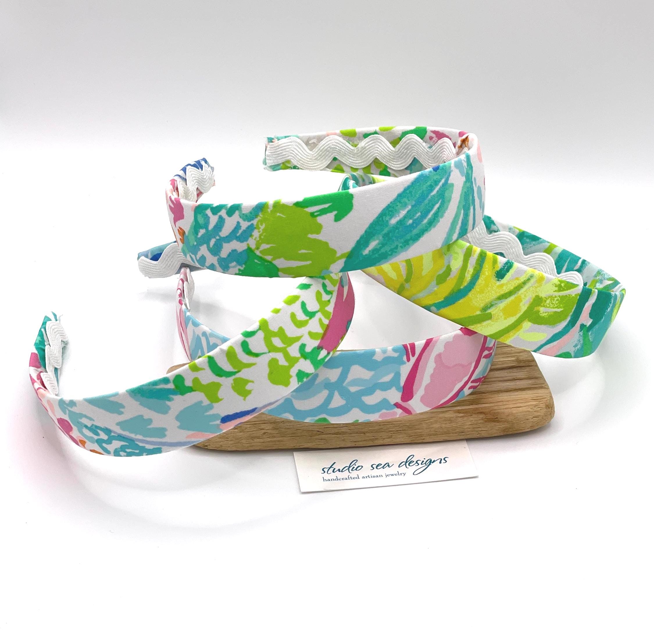 Lilly Pink and Green Tropical Headbands Amazon.com : Lilly Pulitzer Pink and Green Low Knot Headband  main image 4