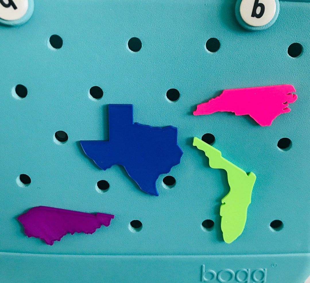 State Bogg Charm-texas Bogg Bit-florida Bogg Charm-states Bogg Charm - Etsy