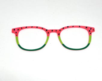 Watermelon Frame Topper-Magnetic Frame Topper- Summer Frame Topper-Hand Painted Frame Topper-Watermelon Frame Topper-Fruit Frame Topper