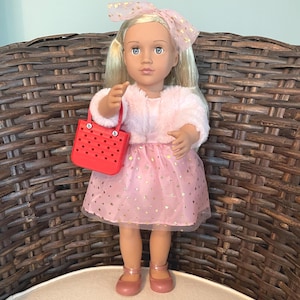 Bogg Bag to Fit America Girl Dolls-18&quot; American Girl Doll Tote Bag-18&quot; Doll Size Tote-Doll Accessories-18&quot; Doll Tote Bag-Bogg Bag for Dolls