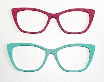 Pebbled Textured 3D Printed Magnetic Frame Topper-Textured Frame Topper Blank Magnets Installed-Slight Sparkle Frame Topper-Eyewear Topper