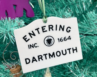 Entering Town Ornaments-Town Ornaments-Custom Ornaments-Entering MA Town Ornaments-Entering RI-Entering Your Town Ornament