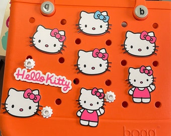 SALE-B Stock Hello Kitty Bogg Charm-Kawaii Kitty Bogg Bag Charm-Popular Kitty Bogg Bit-B Stock Bogg Charms