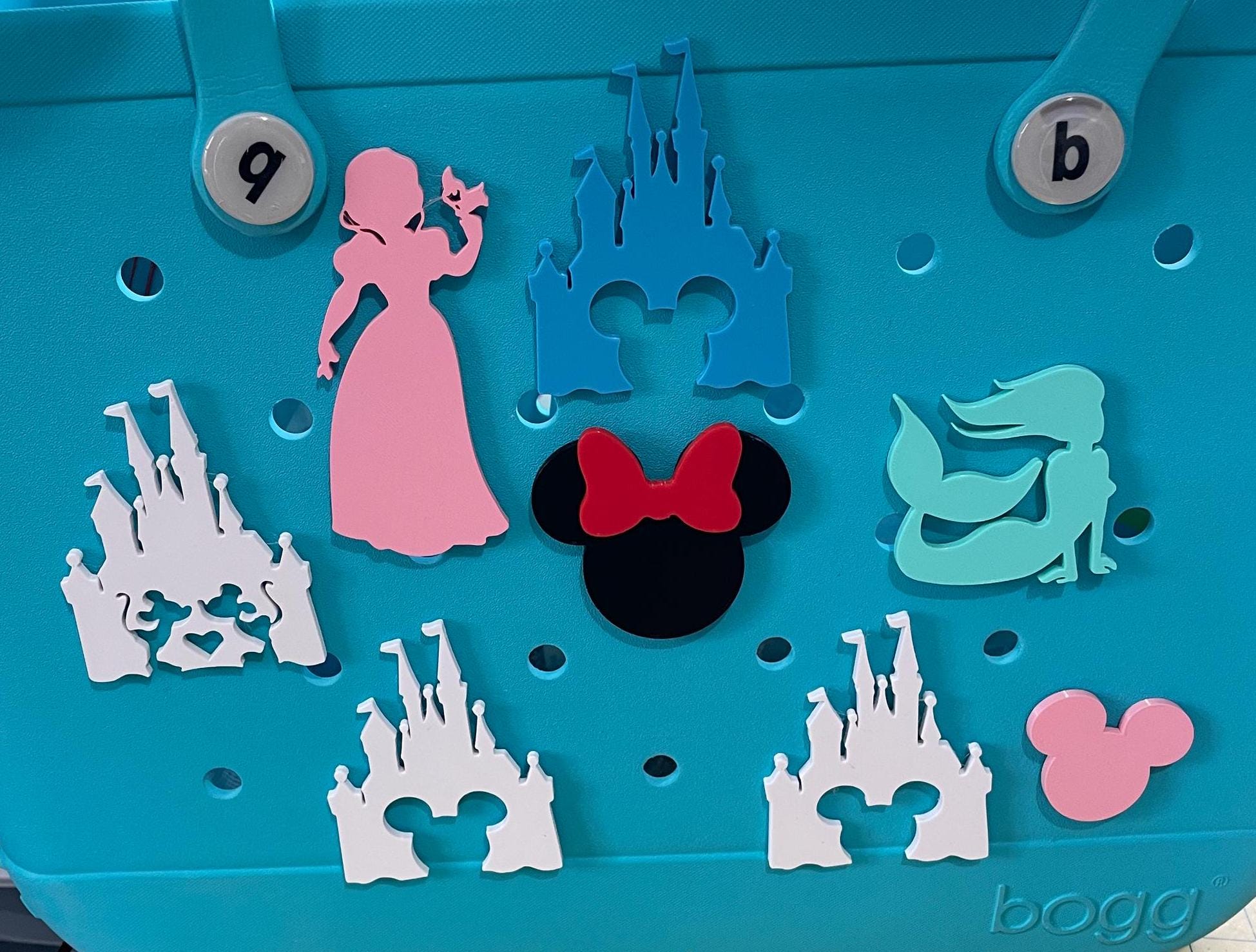 SALE-Mouse Bogg Charm-Mermaid Bogg Charm-Castle Bogg Charm-Character Bogg Charm-Vacation Bogg Charms-Theme Park Bogg Charm