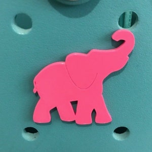 Elephant Bogg Charm-Elephant Bogg Bit Charm-Elephant Bogg Bag Accessory-Animal Bogg Charm-Zoo Bogg Bit-Screw Back Bogg Charm