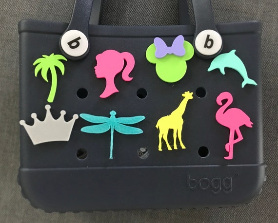 7 PCS Rubber Beach Bag Charms for Bogg Bag Large Accessories, 3