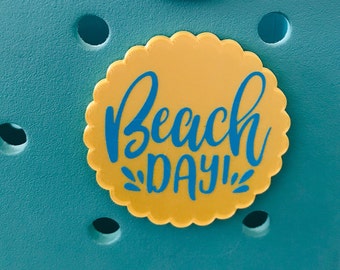 SALE-Beach Day Bogg Bit-Beach Day Bogg Charm-Beachy Bogg Bit-Beach Day-Tropical Bogg Bit-Beach Themed Bogg Bit