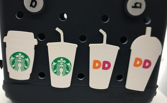 Coffee Bogg Charm-dunkin Coffee Cup Bogg Bit-starbucks Iced Coffee Bogg  Charm-latte Bogg Charm-iced Coffee Bogg Bit-screw Back Bogg Charm - Etsy