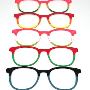 3D Printed Mulit Color Magnetic Topper- Multi Color Frame Topper-DIY Glasses Frame Topper-Custom Colors-2 Tone Topper-3 Tone Topper