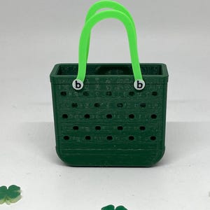 St Patrick's Day Miniature Bogg Bag-Irish Bogg Bag Replica-Bogg Bag-Bogg Bag Ornament-Unique Bogg Bag Gift-Mini Bogg Bag-3.25" Bogg Bag image 3
