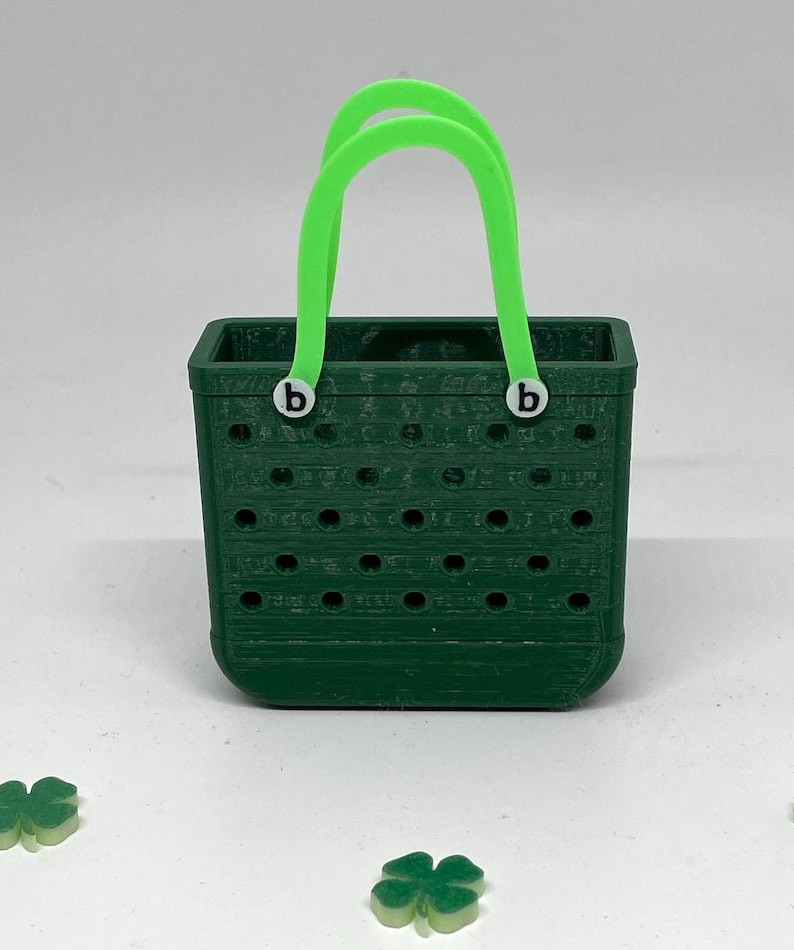 St Patrick's Day Miniature Bogg Bag-Irish Bogg Bag Replica-Bogg Bag-Bogg Bag Ornament-Unique Bogg Bag Gift-Mini Bogg Bag-3.25" Bogg Bag image 3