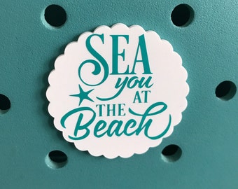 Sea You At The Beach Bogg Charm-Beach Bogg Charm-Beach Girl Bogg Charm-Nautical Bogg Bit Charm-Screw Back Bogg Charm-Ocean Bogg Charm