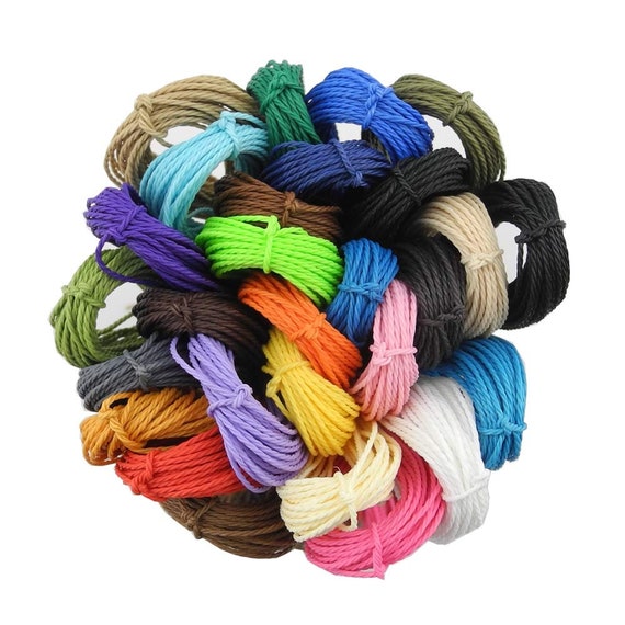 1mm Waxed Polyester Cord, 38 Feet of Waxed Cord, 1mm Beading Cord, Craft  Cord-jewelry Cord-bracelet Cord-free Charms -  Canada