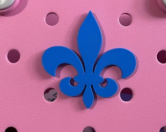Fleur De Lis Bogg Bit-Fleur De Lis Bogg Charm-French Bogg Bit-Screw Back Bogg Bit