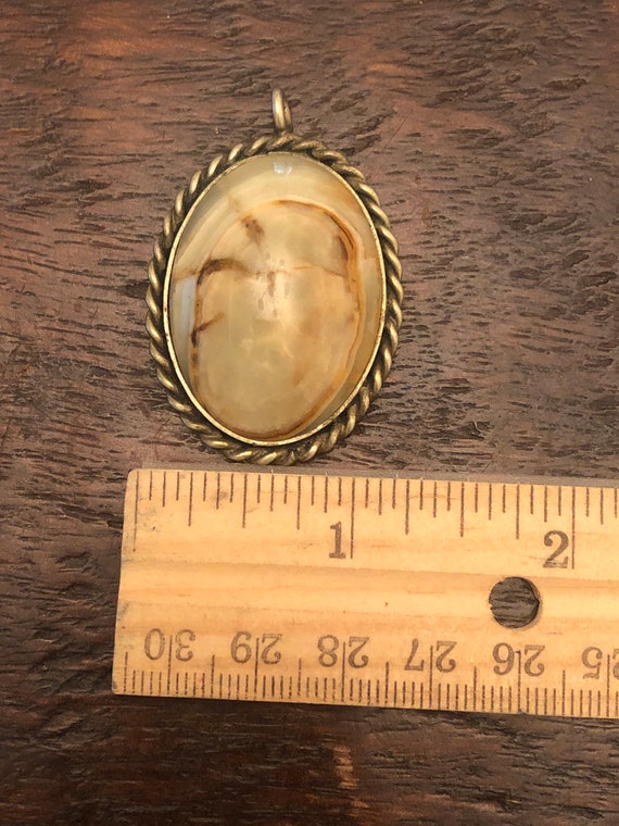 Large Agate Stone Cabochon Pendant for Necklace - image 5