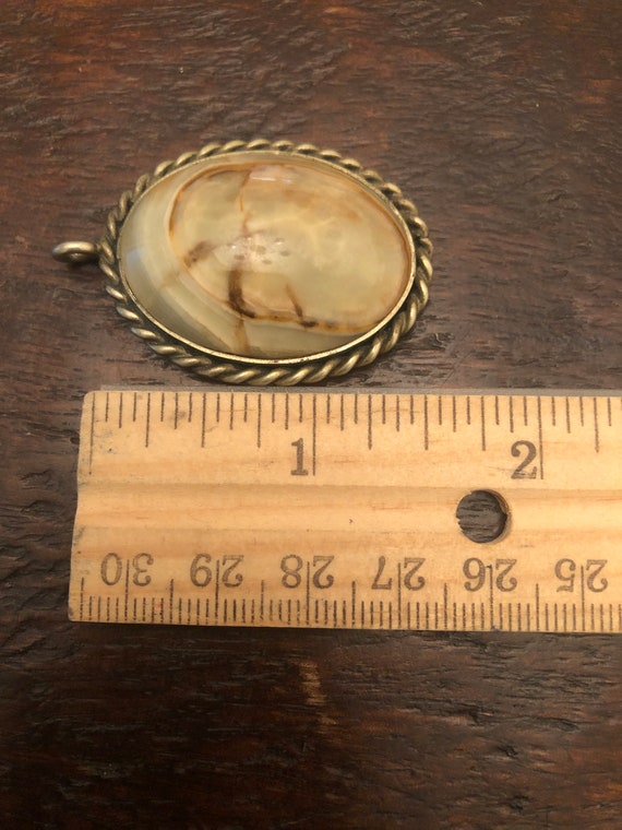 Large Agate Stone Cabochon Pendant for Necklace - image 6