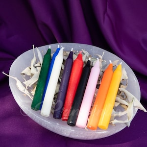 Hand poured Beeswax Chime/Spell Candles