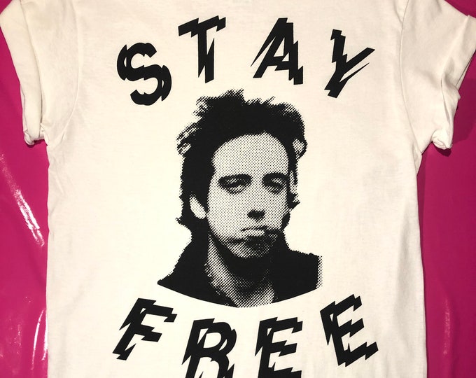 The Clash Mick Jones Stay Free Punk Rock Tshirt Etsy
