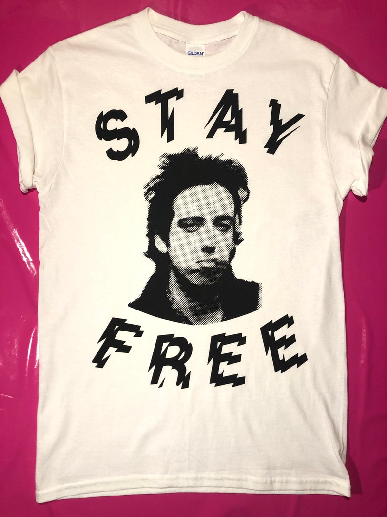 The Clash Mick Jones Stay Free Punk Rock Tshirt Etsy