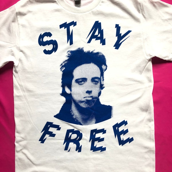 The Clash - Mick Jones Stay Free Punk Rock White T-Shirt Not Seditionaries Joe Strummer