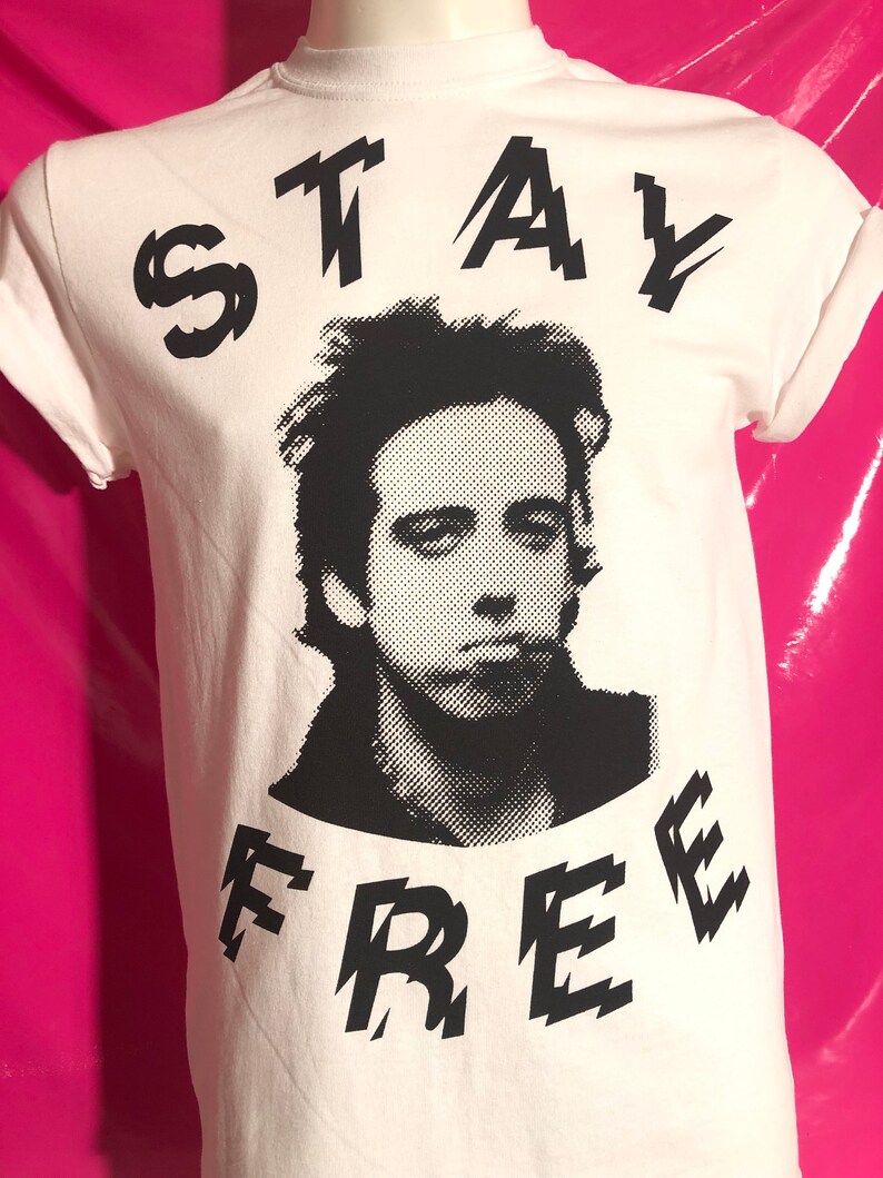 The Clash Mick Jones Stay Free Punk Rock Tshirt Etsy