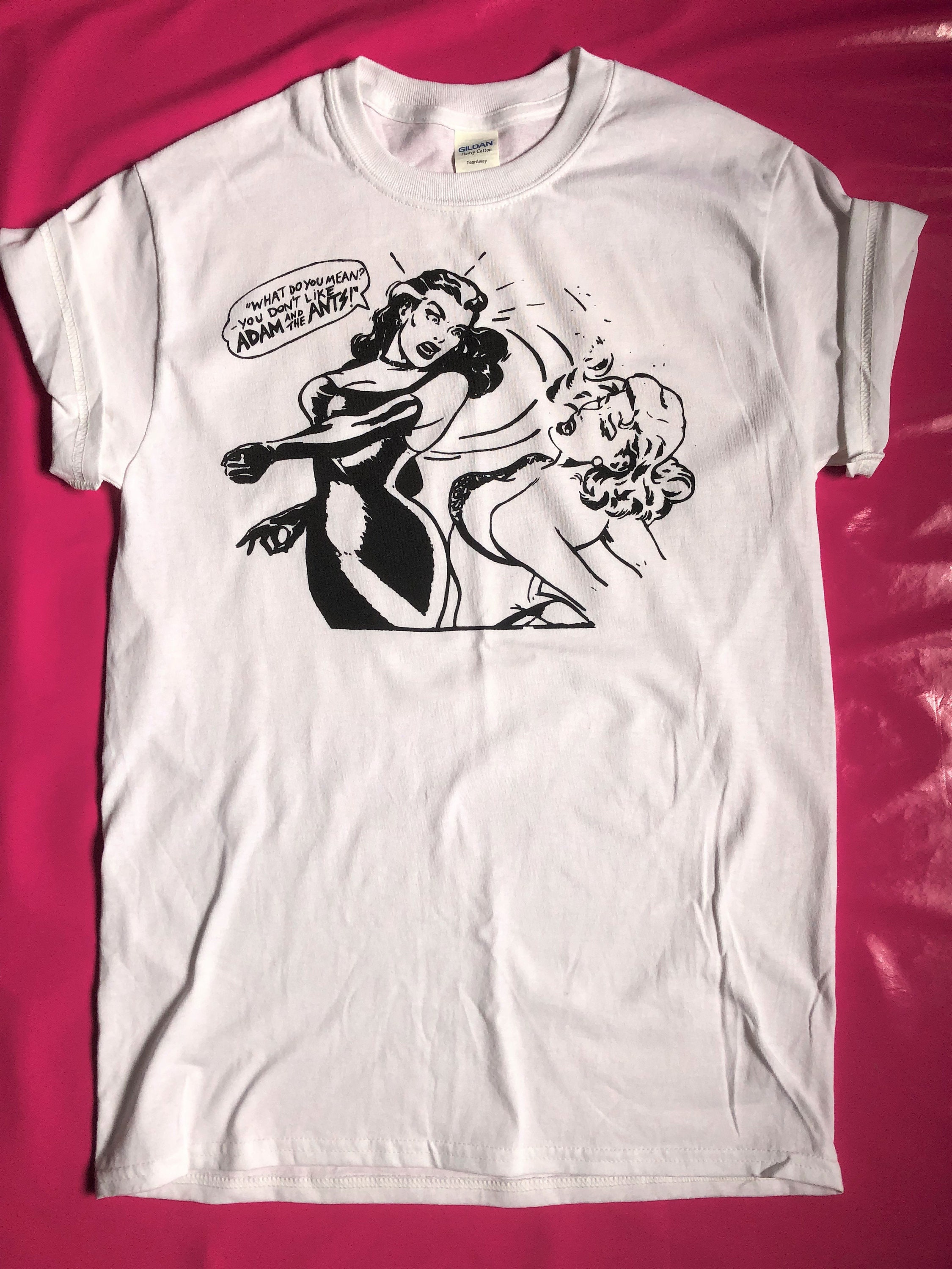 Adam and the Ants Fightning Girls T-Shirt Punk Rock White | Etsy