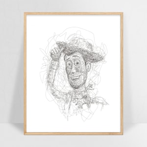 Woody, Toy Story, Cartoon, Aesthetic, Print, Contemporary, Minimalist Poster, Home Decor, Living Room decor,  Printable