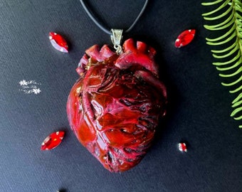 アクセサリー HUMAN MADE HEART NECKLACE RED Human Made - Heart Silver Necklace | HBX - Globally Curated