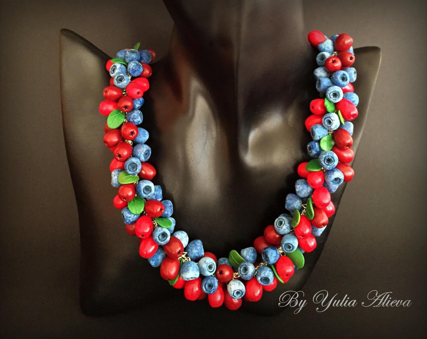 Jewelry with berries Berries jewelry Berry necklace Food Etsy