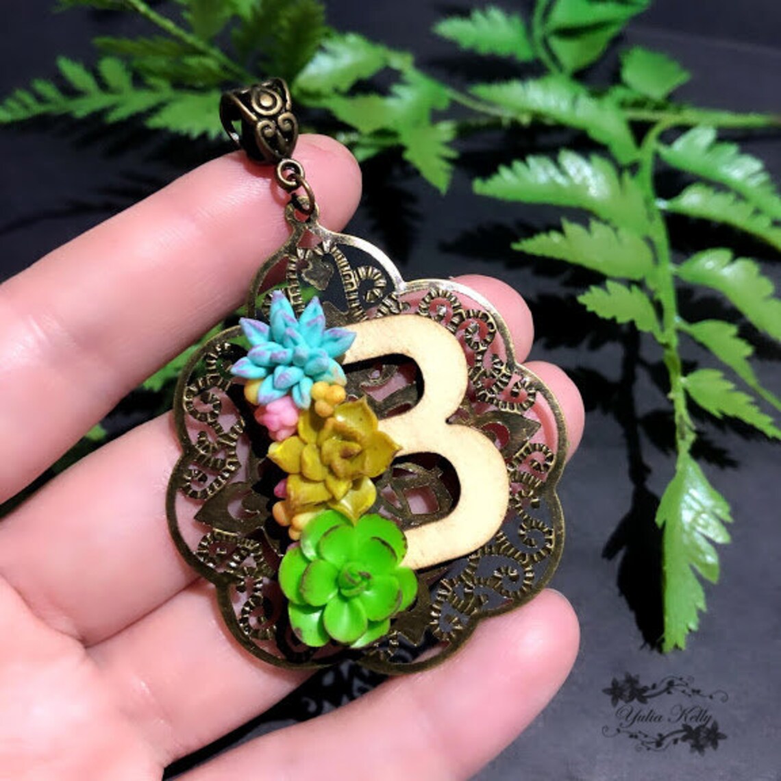 Alphabet Jewelry Nominal Pendant Letter Pendant Polymer Etsy