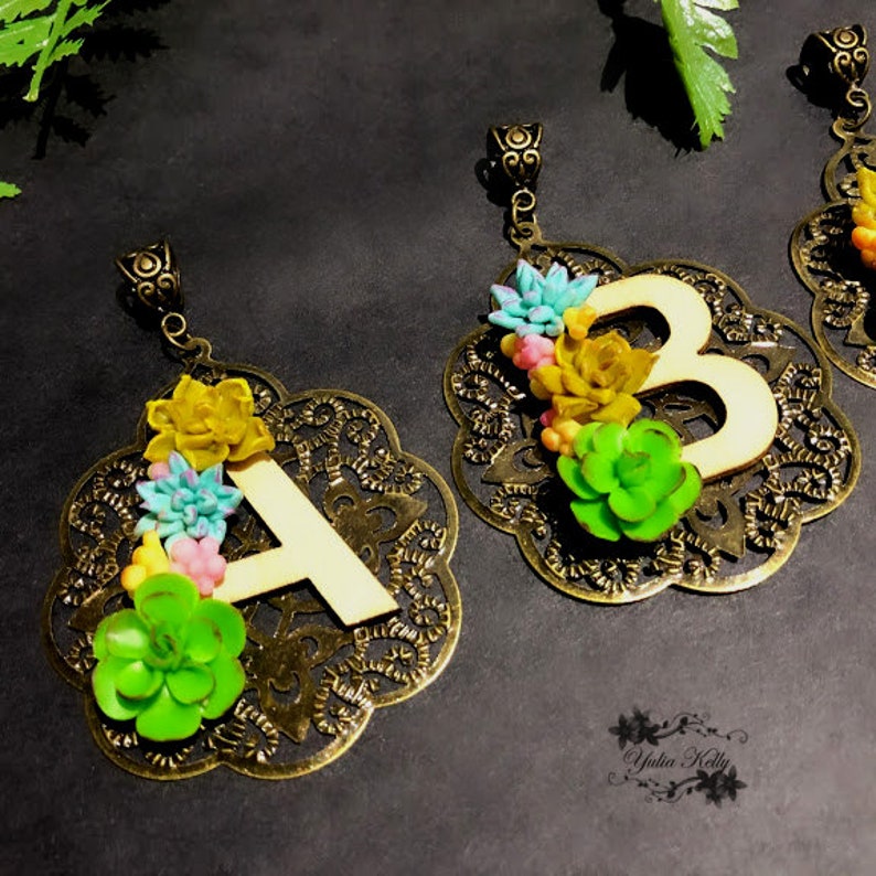 Alphabet Jewelry Nominal Pendant Letter Pendant Polymer Etsy