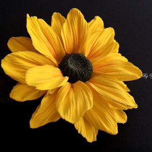 Sunflower Barrette , Sunflower Brooch, Yellow Flower Barrette, Sunflower Brooch Flower, Sunflower Hair Clip, Sunflower Hair Accessories