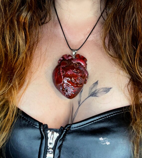 【 Human Made】 Human Made Heart Silver Necklace Red Human Made - Heart Silver Necklace | HBX - Globally Curated